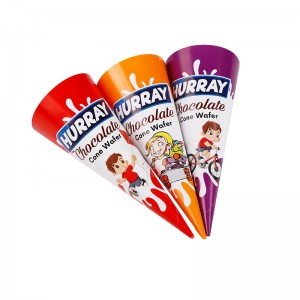 Carta gelatiera di grado alimentare gelato cono cono cono cono e produttori di carta su richiesta e produzione